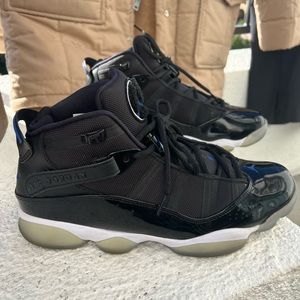 Air Jordan 6 Rings SPACE JAM  Shoes Black /  Blue 322992-016 Men Size 11.5